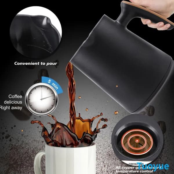 Электрический чайник Hot Turkish Coffee Pot, черный