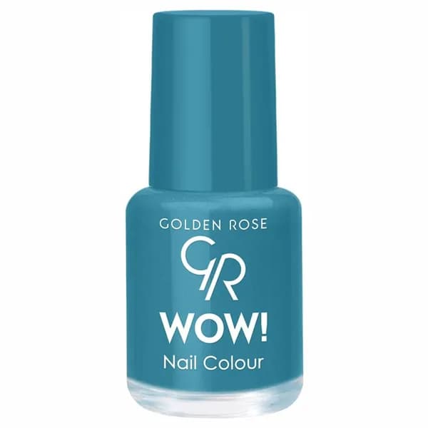 Golden Rose Лак для ногтей бирюзовый WOW, тон 074