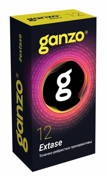 Презервативы ganzo extase 12 шт.