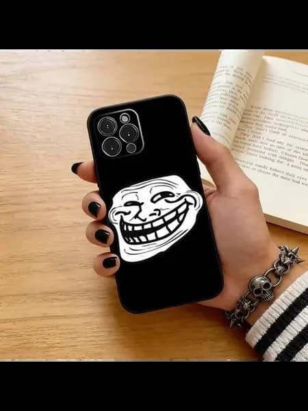 Чехол для телефона с забавным мемом T-Troll Face для iPhone