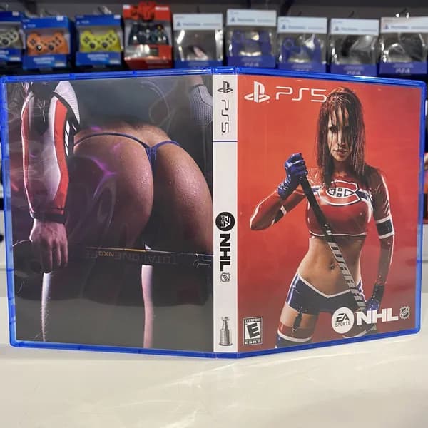 Игра "NHL" PS5 - Кастомная обложка для диска