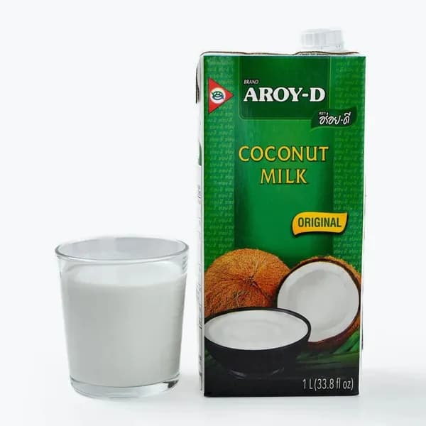 Кокосовое молоко Aroy-d натуральное без сахара, 17-19% жирность, 1л