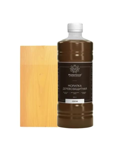 Морилка деревозащитная MASTERGOOD сосна 0,5л
