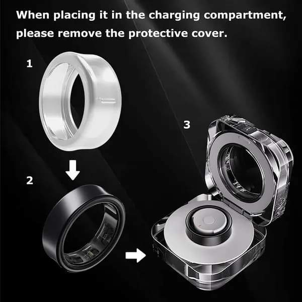 Силиконовый чехол для кольца Samsung Galaxy Ring, прозрачный, размер M