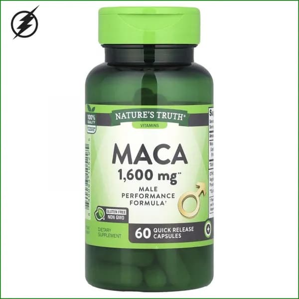 Nature's Truth, мака, 1600 мг, 60 капсул с быстрым высвобождением