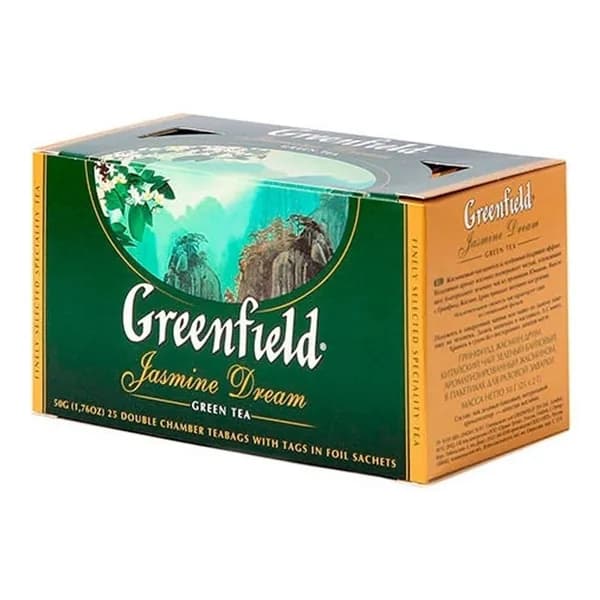 Чай зеленый Greenfield Jasmine Dream в пакетиках 2 г x 25 шт
