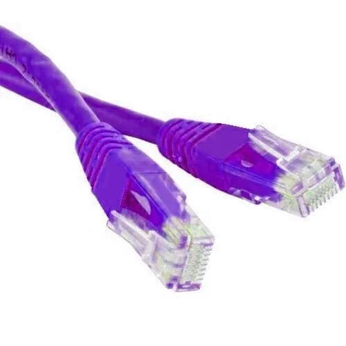 Кабель для интернет-соединения, патч-корд UTP CAT5e 2м Cablexpert PP12-2M/V RJ-45 кабель - фиолетовый