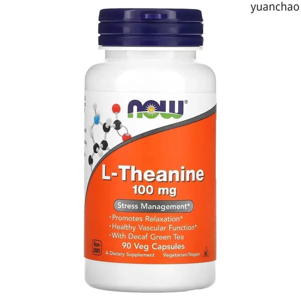 Теанин NOW Foods L-Theanine 100 мг 90 растительных капсул