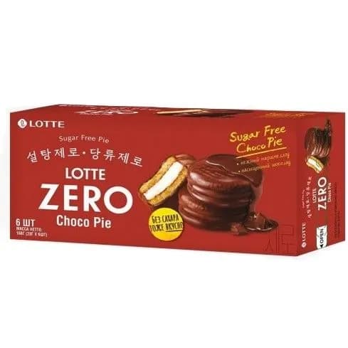 Lotte Чоко пай ZERO,без сахара, 168 гр, 1 уп