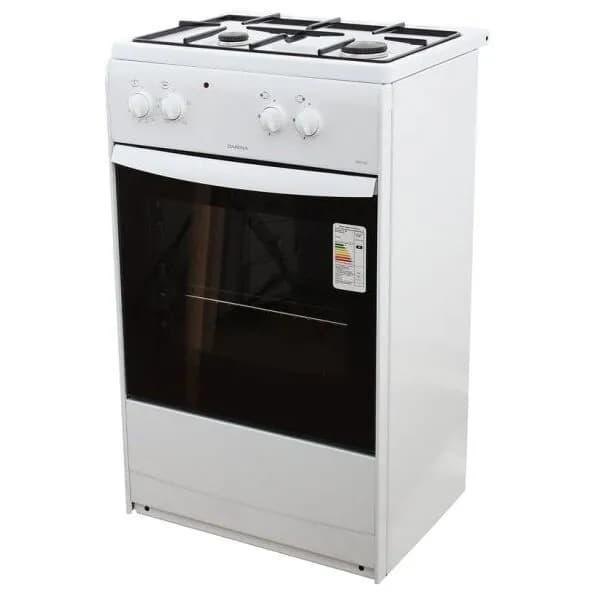 Плита Комбинированная Darina S KM 521 300 W белый, 85x50x45см, 2 газ. конфорки, духовка 45л