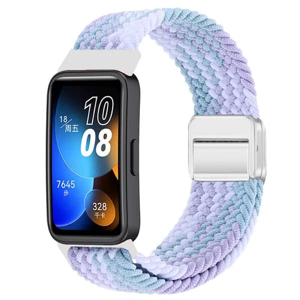 Нейлоновый плетеный ремешок для Huawei Band 10/9/8, дышащий спортивный ремешок для часов, магнитная застежка