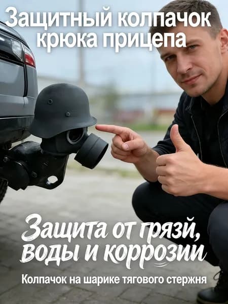 Защитный колпачок крюка прицепа, защитный колпачок устройства