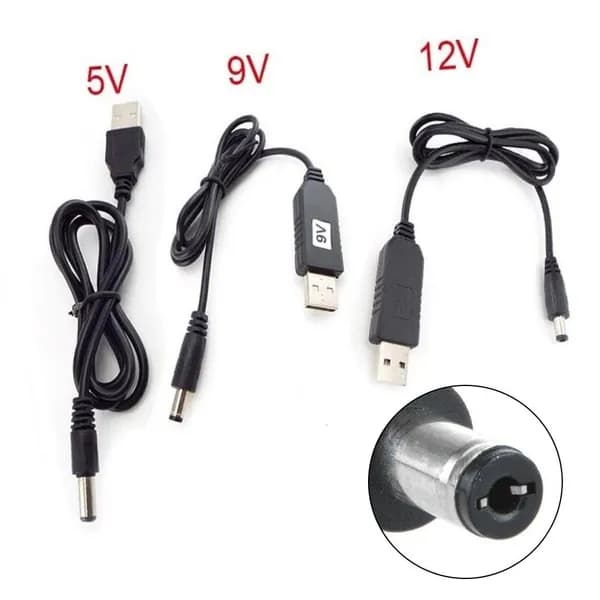 USB от 5 В до 12 В для Усиления Кабеля питания С интерфейсом Конвертера 5,5*2,1 ММ