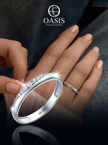OASIS Кольцо Серебро 925 пробы