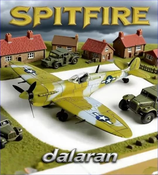 Премиальный набор для сборки британского истребителя Spitfire в масштабе 1/48 из пластика, без клея, презентованный юным коллекционерам и любителям хобби от Dalaran