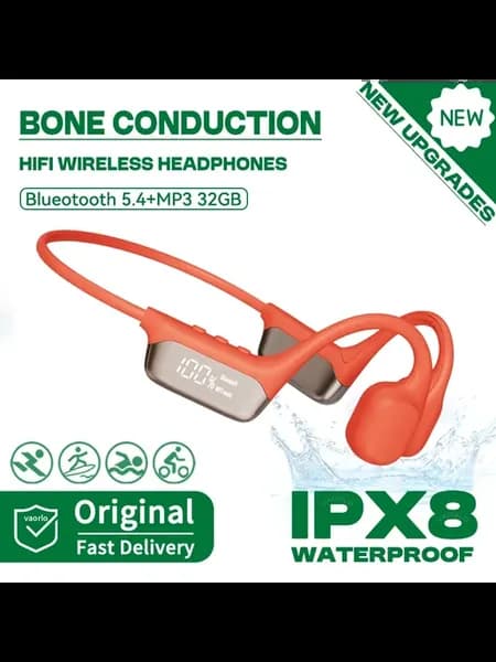 Беспроводные костные наушники S10 32ГБ IPX8 NEW S10-Orange