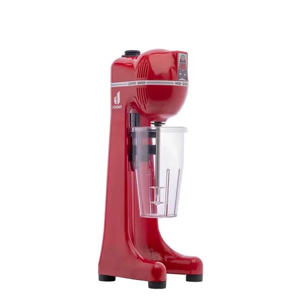 Миксер для молочных коктейлей JOHNY AK/2-2TA TIMER ECO красный, 1 л, 2 скорости, 170х175х465 мм