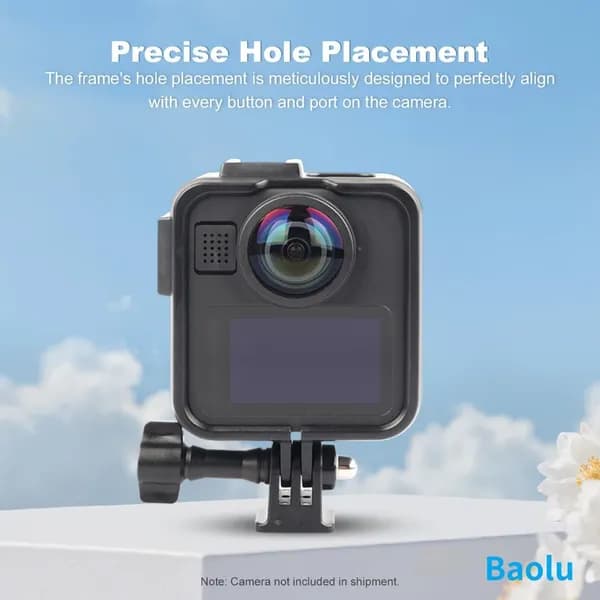 Защитный каркас из поликарбоната для GoPro MAX2 с двумя холодными башмаками