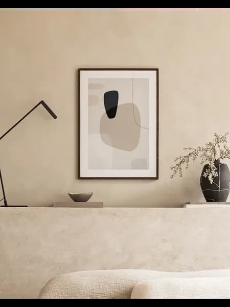 Постер 40x50 графические нейтральные цвета №3