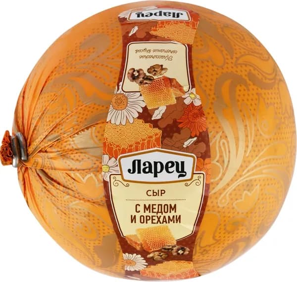 Сыр ЛАРЕЦ c медом и орехами 45%, без змж, весовой, 0.3 кг