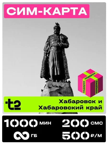 Сим карта теле 2 с безлимитным интернетом. t2 SIM-карта тариф Партнер М Хабаровский край. 1000 минут за 500 рублей в месяц.