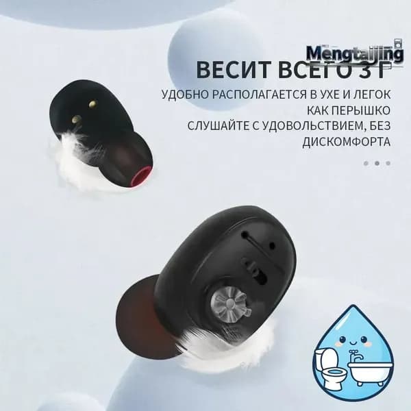 Цифровой слуховой аппарат внутриушной с зарядным устройством для пожилых людей и взрослых Britzgo-1607