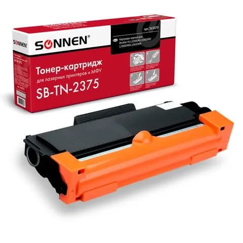 Картридж лазерный SONNEN SB-TN2375 для BROTHER, ресурс 2600 стр., 363070 (363070-4027)