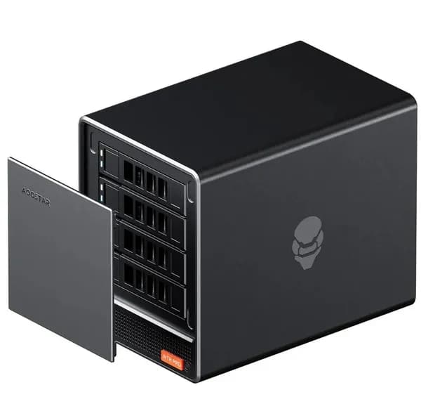 AOOSTAR Мини-ПК AOOSTAR WTR PRO с 4-х отсеками Nas (AMD Ryzen 7 5825U, RAM Отсутствует, AMD Radeon Graphics, Без ОС) (AMD Ryzen 7 5825U, RAM Отсутствует, AMD Radeon Graphics, Без ОС), черный матовый