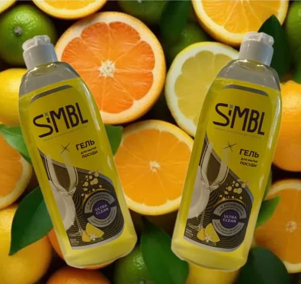 Гель для мытья посуды Simbl Яркие фрукты 450 мл х 2 штуки