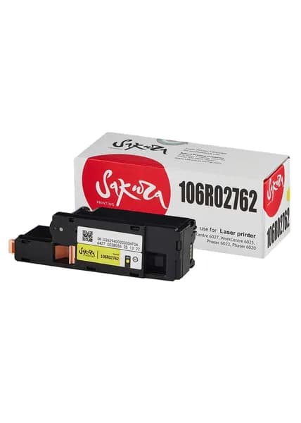 Картридж 106R02762 для Xerox Phaser 6020, 6022, WorkCentre 6025, 6027 1000 стр. желтый