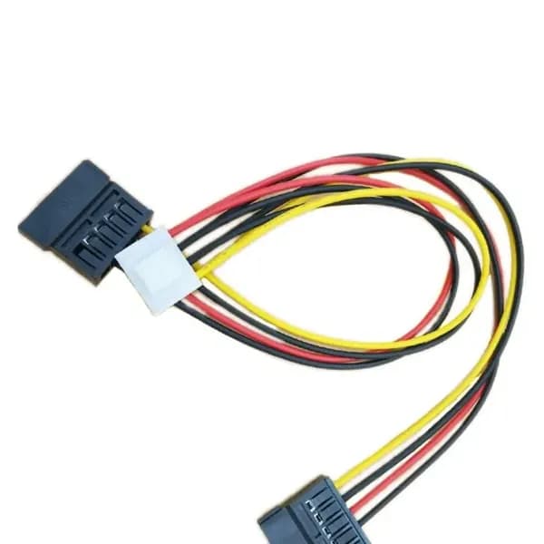 Кабель питания SATA Последовательный разъем SATA 15pin для подключения к разъему Molex IDE 4pin для подключения кабеля питания жесткого диска