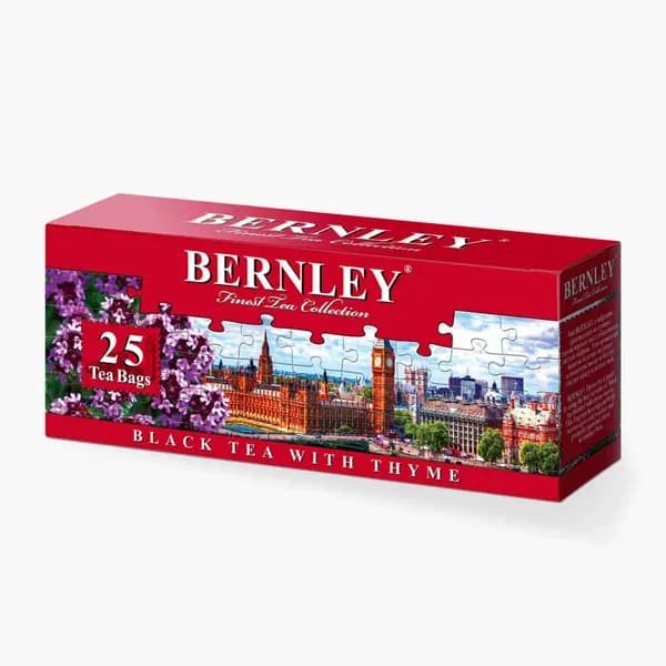 Чай в пакетиках BERNLEY с Чабрецом, черный, 25 шт