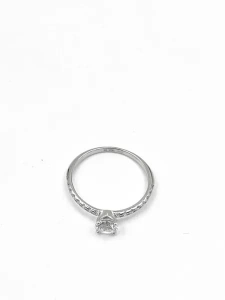 Кольцо женское серебро, MultiSilver, с фианитом, классическое тонкое, 925 пробы, подарок девушке