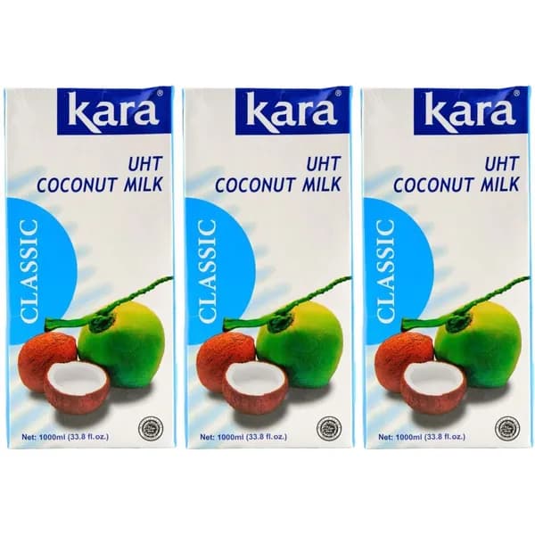 Растительный напиток кокосовый Kara Classic 17% 1 л, набор: 3 штуки