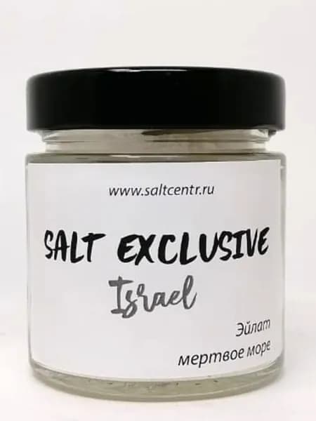 Соль израильская SALT EXCLUSIVE Israel (Эйлат, мертвое море), 200 грамм, стекло