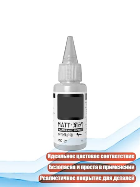 Матовая акриловая краска для моделей, Water based matting