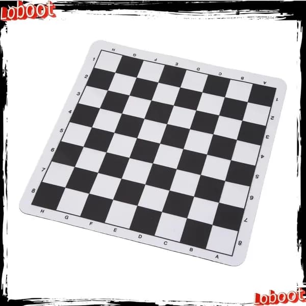 Шахматный коврик из PU-кожи, легкий и удобный, для игры дома и в дороге