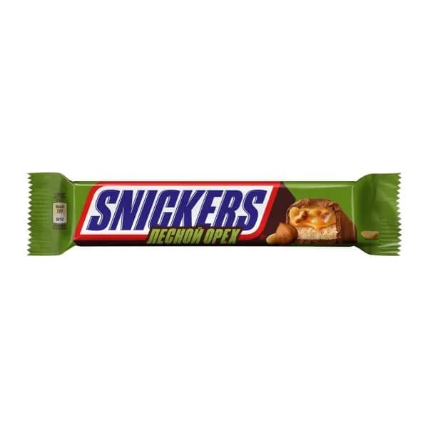 Шоколадный батончик с лесным орехом Snickers 81г