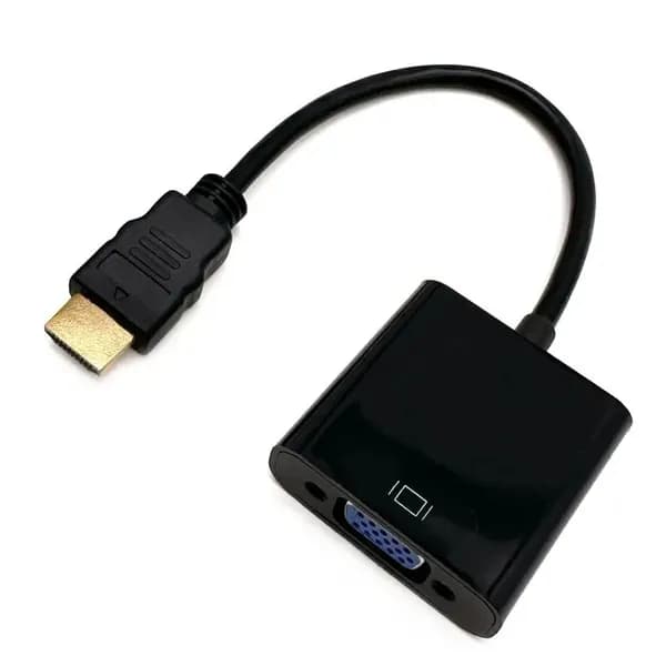 Переходник, адаптер HDMI(вых)-VGA(вх), HDTV штекер-гнездо, черный