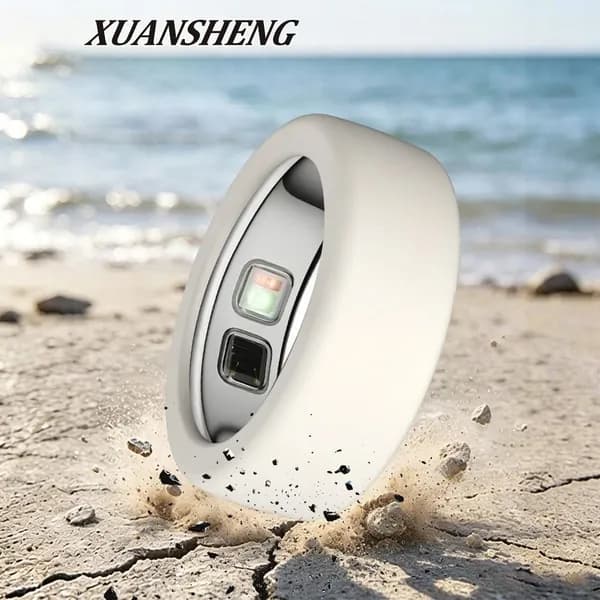 Силиконовый чехол для Oura Ring 5, белый, размер M