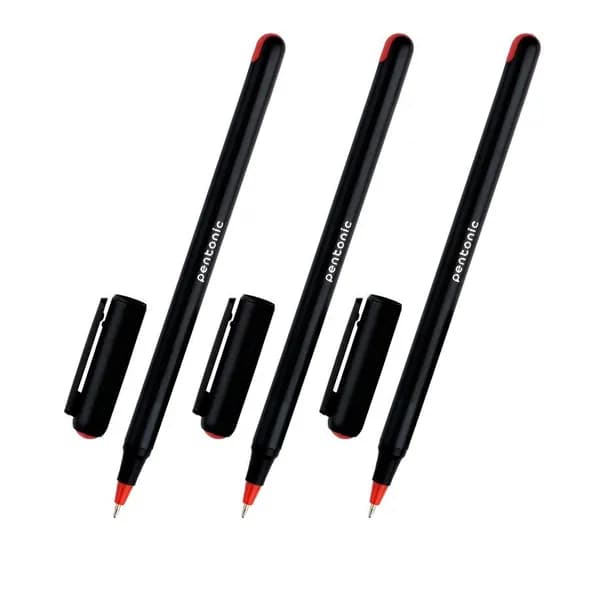 Ручка шариковая LINC PENTONIC 0,70 мм, красная, 3 шт