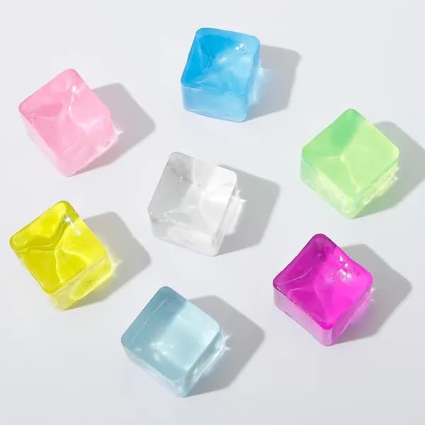 Ice Toys 24 шт. Мягкие антистресс-кубики для взрослых и детей, для снятия тревоги и стресса, сенсорной терапии для рук.
