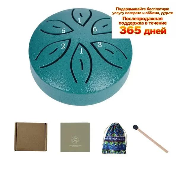 Глюкофон барабан Zani 6 тонов, 10 см