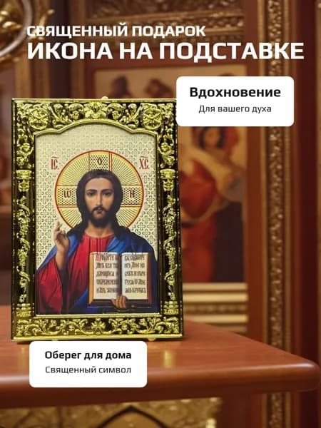Икона на подставке Спаситель, оберег в дом