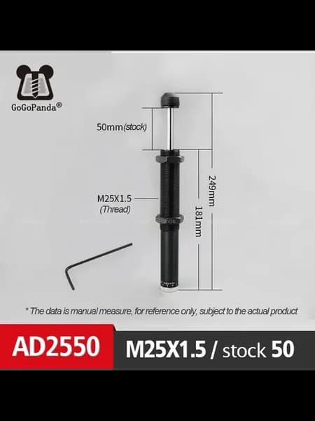 Амортизатор пневматический AD2550, M25x1.5