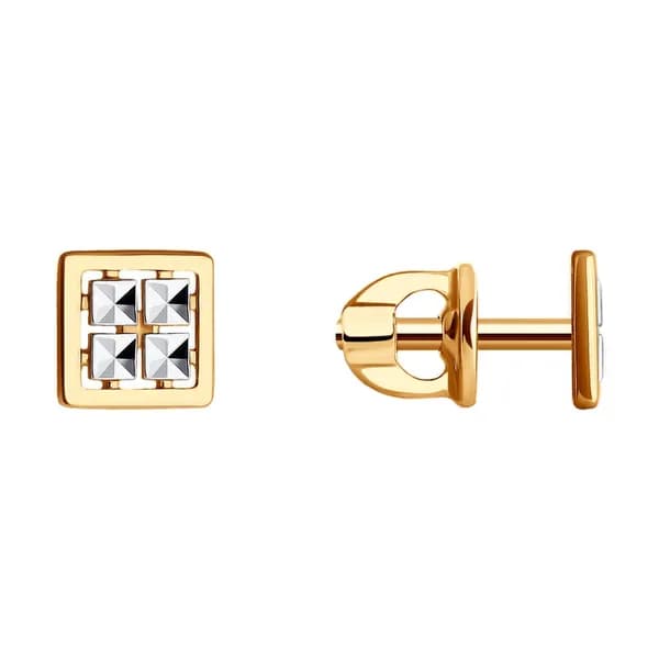 Золотые серьги DIAMANT-ONLINE 585 пробы