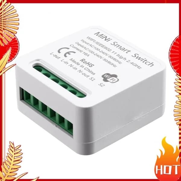 (V R K B) Мини-релейный переключатель Smart WiFi, модуль выключателя света с таймером сделай сам , приложение Life/Tuya, беспроводной пульт дистанционного управления