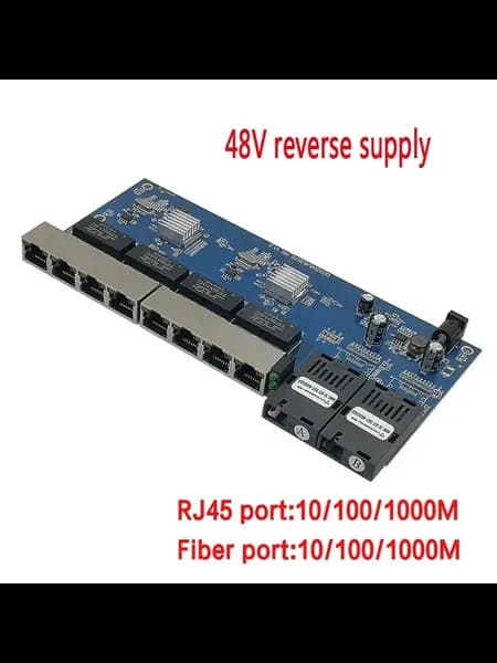Коммутатор 10 100 1000M с 48V POE и