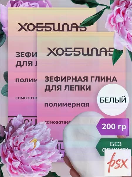 Полимерная глина для лепки, 2 шт