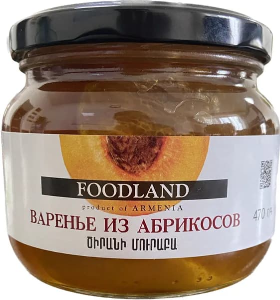 Варенье из абрикосов FOODLAND 470 гр